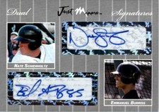 2007 Nate Schierholtz * Emmanuel Burriss * Autograph Rookie SILVER Auto #/25