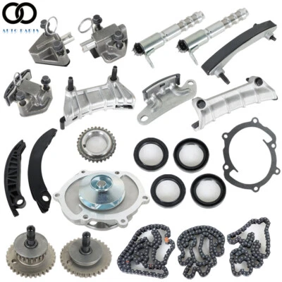 For Buick LaCrosse GMC Terrain Cadillac Timing Chain Kit Water Pump VTC Solenoid - Image 1 of 4