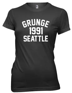 Grunge 1991 Seattle lustiges Damen-T-Shirt - Bild 1 von 8