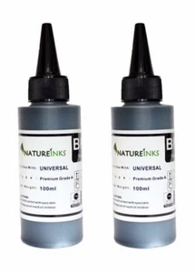 200ml Universal Printer Refill Black Bulk Ink dye Bottle kit for CISS Refillable - Afbeelding 1 van 3