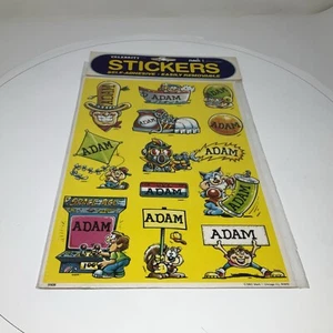 ADAM - Pegatinas de celebridades vintage de los 80 autoadhesivas/extraíbles de Mark I - Imagen 1 de 4