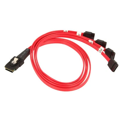 Molex SFF-8087 Mini SAS to 4x SATA RAID Controller Kabel Cable 45cm 79576-3003 - Bild 1 von 4