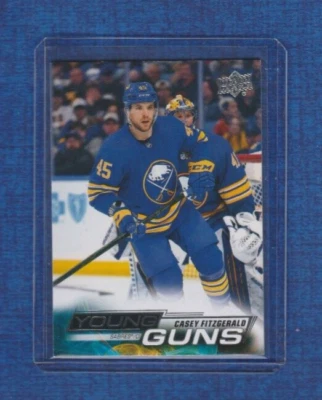2022-23 Upper Deck Hockey Young Guns Rookie # 498 Casey Fitzgerald - Image 1 of 2