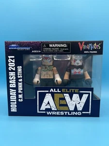 Diamond Select AEW Vinimates Sting & CM Punk Paquete de 2 HOLIDAY BASH 2021 EXCLUSIVO - Imagen 1 de 7
