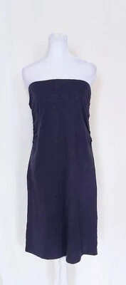 Caslon Women's Size Medium Strapless Dress Blue 100% Cotton Made In India - image 1 of 4