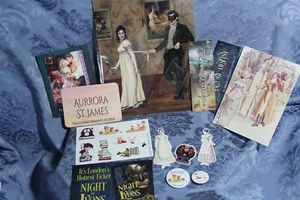 Aurrora St. James Author Bookmarks & Magnets Swag with Pin, Stickers, and Photo - Picture 1 of 2