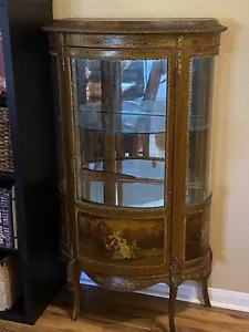 Mid to late 1700's French Curio Cabinet Louis XV Style Vernis Martin Vitrine - Picture 1 of 12