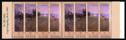 Aland Finland 2003 Booklet Landscape painting. MNH Cover