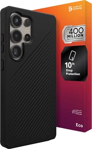ZAGG Luxe Samsung Galaxy S25 Ultra Custodia - 10ft Protezione Goccia, Eco, Nero - Foto 1 di 9