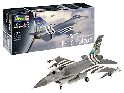 F-16 Falcon 50th Anniversary 1:3 2 Plastic Model Kit Revell - Image 1 of 4