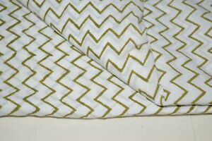 P_1510 Hand-Block Cotton Fabric Material Soft fabric 50 Yard Striped Design