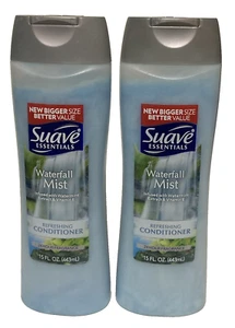 Suave Essentials Refreshing Conditioner Waterfall Mist 15 oz Lot of 2 - Picture 1 of 4