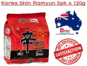 2 x 5pk KOREAN Nongshim Shin Ramyun Instant Noodle Soup Gourmet Spicy Net: 120g - Picture 1 of 1