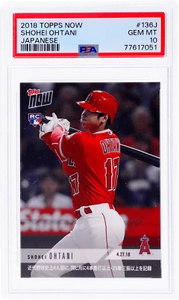 2018 Topps Now Shohei Ohtani Japanese #136J /3418 PSA 10 Rookie RC - Picture 1 of 2