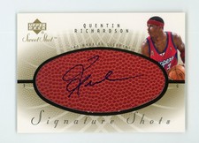 2002-03 Upper Deck Sweet Shot Signature Shots #QR Quentin Richardson