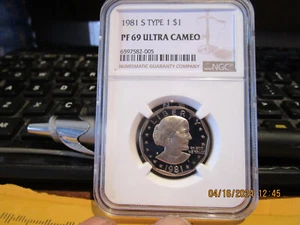 1981 S T-1 NGC PF 69 UlTRA CAMEO +++++ - Picture 1 of 6