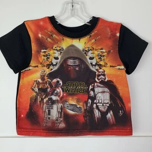 Star Wars Boys Pajama Top Kylo Ren Black Red Crew Neck Size 4 Small - Picture 1 of 4