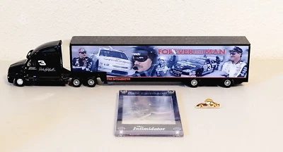 Plataforma de remolque Dale Earnhardt Forever the Man, coche de coleccionista de metal y pasador Goodwrench Foto 1 de 4