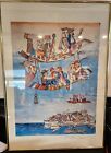 Flying Carpet By Jovan Obican Pencil Signed Lithograph Pencil Signed 10 1000