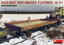 Miniart 39004 Railway Non-brake Flatbed 16 5 T 1 35
