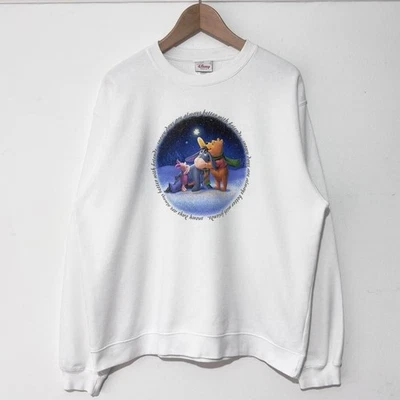 Vintage Pooh & Friends Snowy Days 00s Sweatshirt Size L - Image 1 of 4