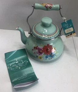 Pioneer Woman ~ Breezy Blossom ~ Bollitore da tè 1,9 litri ~ Smalto su acciaio ~ Floreale - Foto 1 di 16