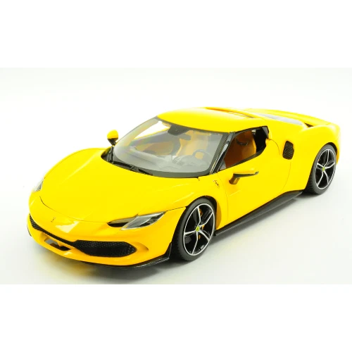 Ferrari 296 Gtb Jaune Maquette de Voiture 1 18 Bburago