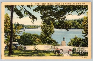 1940-60's LAKE OSCEOLA HENDERSON NORTH CAROLINA NC VINTAGE LINEN POSTCARD - Picture 1 of 2