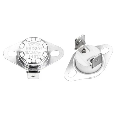KSD301 Thermostat 145℃/293°F 16A  N.C Temperature Switch 2 Pcs - Image 1 of 4