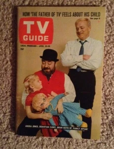 TV Guide Apr 1967 Family Affair  Brian Keith- Anissa Jones- Cabot & Mrs Beasley - Picture 1 of 1