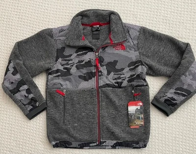 THE NORTH FACE BOY'S DENALI FLEECE JACKET - Graphite Grey Mesh Camo - M - Image 1 of 4
