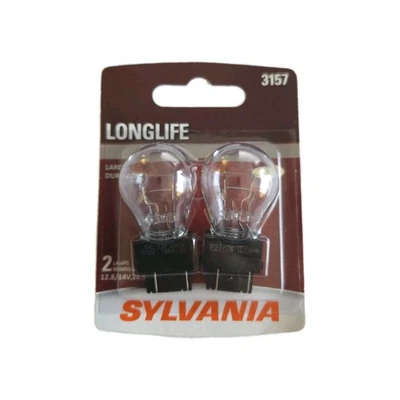 Sylvania LongLife 3157 27/8.3W Two Bulbs Rear Turn Signal Park Replace Stock OE - Image 1 of 2