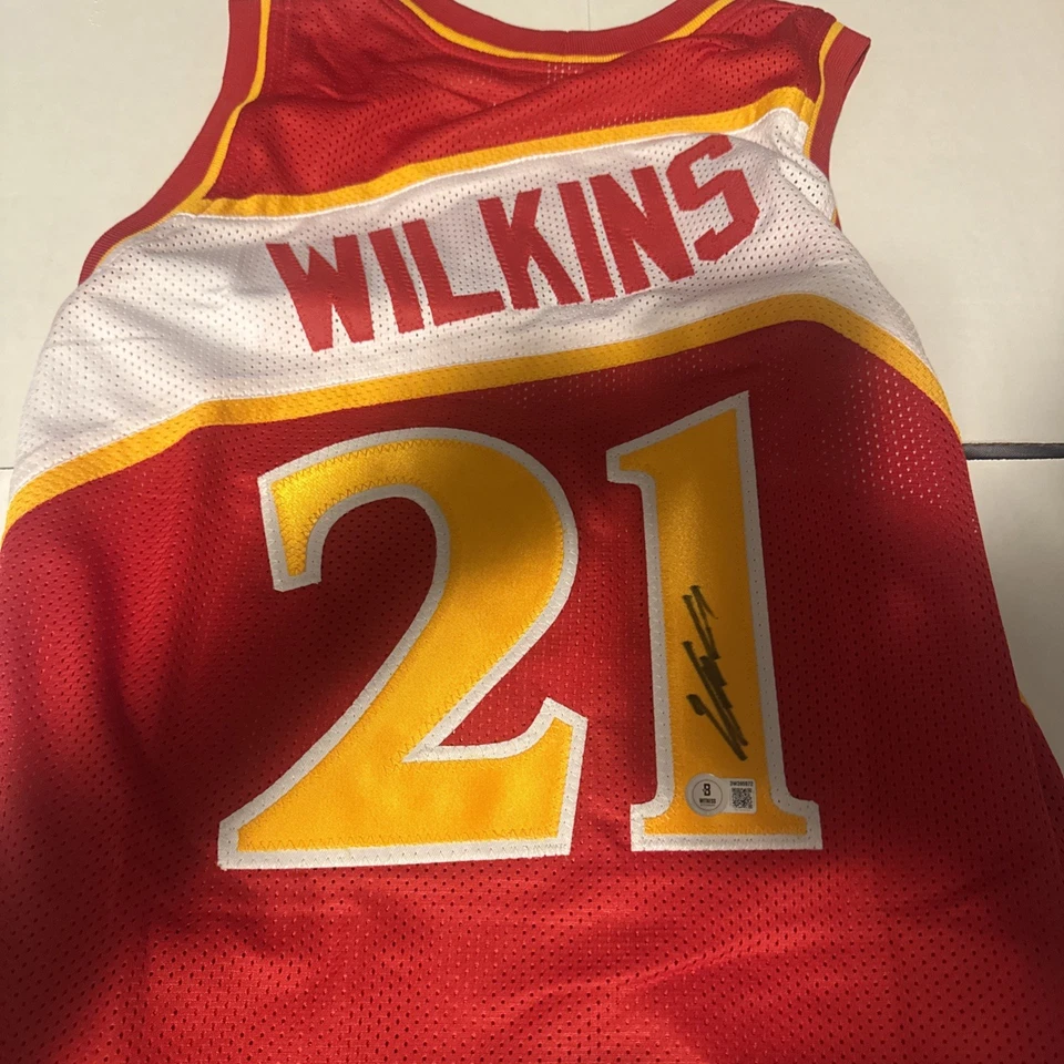 Dominique Wilkins Signed Atlanta Hawks Jersey Beckett COA Autographed Jersey - Image 1 of 4