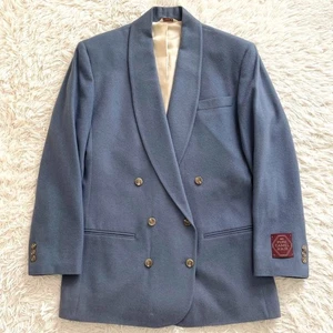 Brooks Brothers Women's Shawl Collar Jacket, Blue, Made in USA, 100% Camel Hair - Picture 1 of 8