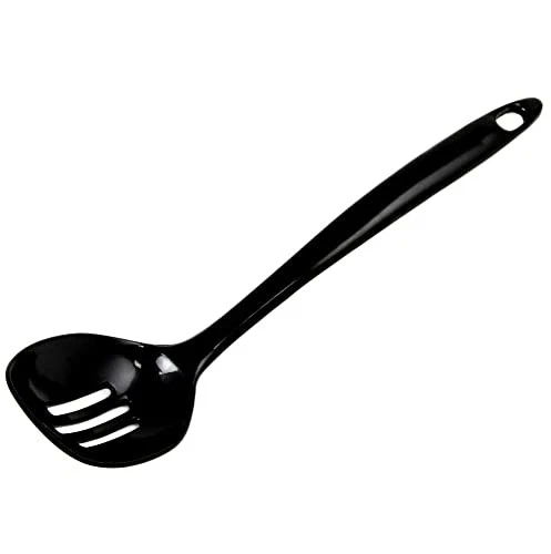 Chef Craft Basic Melamine Slotted Spoon, 11.25 inch, Black - Image 1 of 3