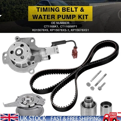 Timing Belt & Water Pump Kit For Audi A5 A4 Seat Skoda Superb VW Golf 036109244K - Image 1 of 4