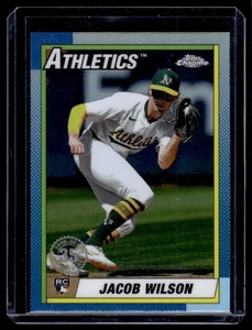 2025 Topps Chrome Jacob Wilson Rookie Oakland Athletics #18 - Picture 1 of 2