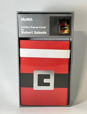 Set of 6 Robert Sabuda MoMA Pop Up Santa Claus Christmas Cards 2003 - Image 1 of 4