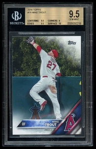 2016 Topps #1 Mike Trout BGS 9.5 GEM MINT - Picture 1 of 2