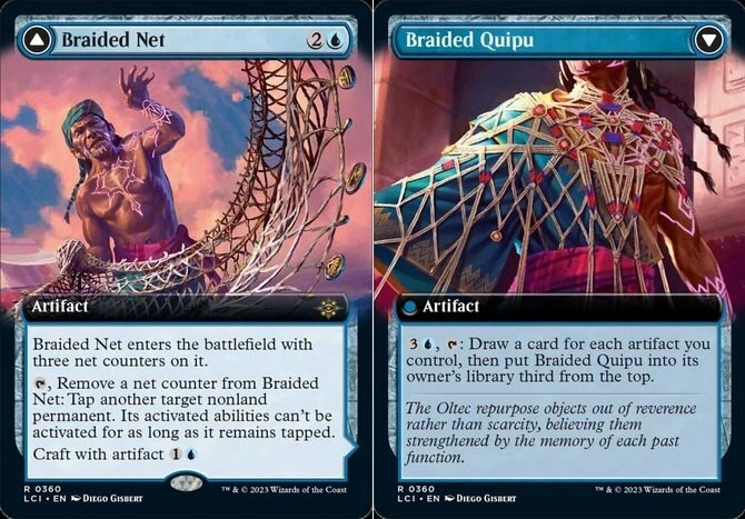 x1 Braided Net // Braided Quipu - Extended Art - Lost Caverns of Ixalan - NM - M - Image 1 of 1