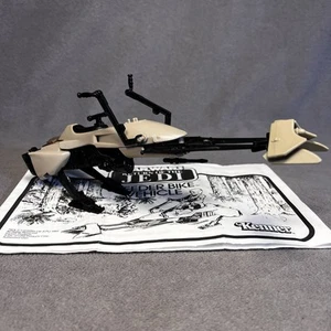 Speeder Bike 100% Complete Star Wars ROTJ 1983 Kenner Vehicle Manual Vintage - Picture 1 of 5