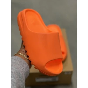 adidas Yeezy Slide Enflame Orange Sz 5 - Picture 1 of 3