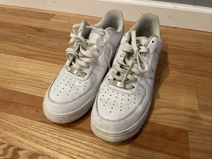 Size 11.5-Nike Air Force 1 Low Men’s Sneakers Triple White Shoes 315122-111 - Picture 1 of 13