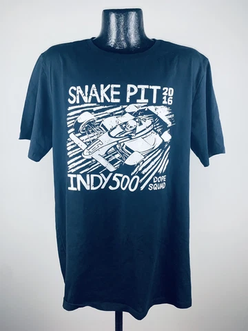 Men’s Dope Indianapolis 500 2016 Snake Pit Cotton Short-Sleeve Black Tee NWT 3XL Cover