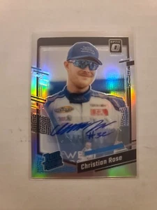 2024 Donruss Optic NASCAR Autograph Rated Rookie Christian Rose 99 RC Prizm Auto - Picture 1 of 2