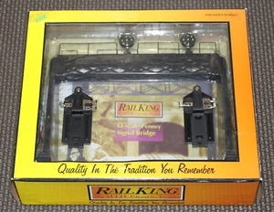 MTH OPERATING PENNSY SIGNAL BRIDGE ACCESSORY INCL. 2 LIONEL 153C TRIP SWITCHES - Picture 1 of 10