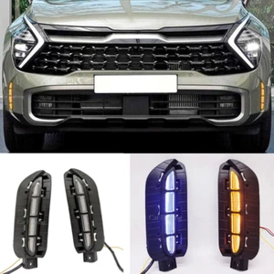 For Kia Sportage X-Pro 2023-2025 LED Daytime Running Turn Signal Fog Light Lamp - Picture 1 of 9