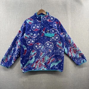 Pullover Patagonia Synchilla Snap T para mujer XL púrpura cosecha Moon Owl polar* - Imagen 1 de 18