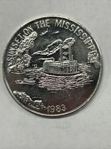 "Krewe of Okeanos Mardi Gras 1983 - Mississippi Sunset - doble de aluminio de 1,5""" - Imagen 1 de 2
