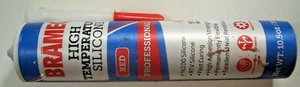 "BRAMEC" HIGH TEMPERATURE RTV SILICONE SEALANT 572*F COLOR RED 10.5oz. NEW - Picture 1 of 4